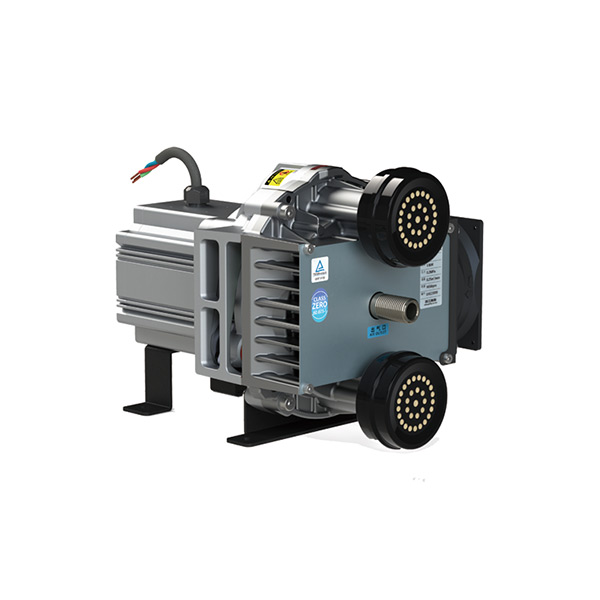 Compact 1.1 kW PM synchronous motor oil free scroll air end