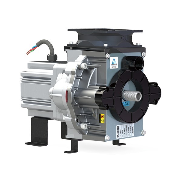 Compact 1.1 kW PM synchronous motor oil free scroll air end